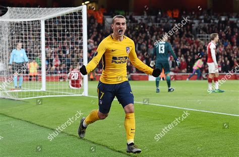 Atleticos Antoine Griezmann Celebrates Scoring 11 Editorial Stock Photo ...