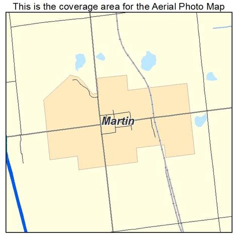 Aerial Photography Map of Martin, MI Michigan