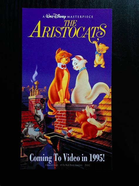 Walt Disney Movie THE ARISTOCATS 5x3 Paper Advertisement 2-sided Insert ...