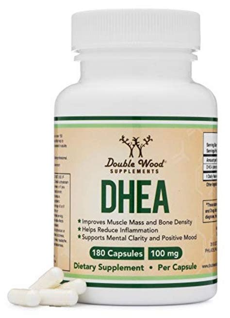 DHEA 100mg – 180 Capsules -Third Party Tested, Made in The USA (Max ...