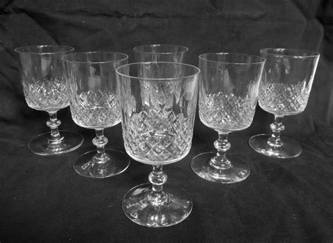 Baccarat - 6 richly cut water glasses - Crystal - Catawiki