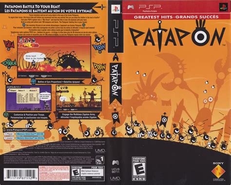 Patapon (2008) PSP box cover art - MobyGames