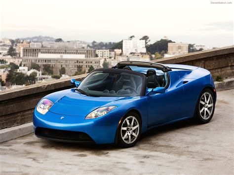 Tesla Roadster Sport Exotic Car Wallpapers #20 of 72 : Diesel Station