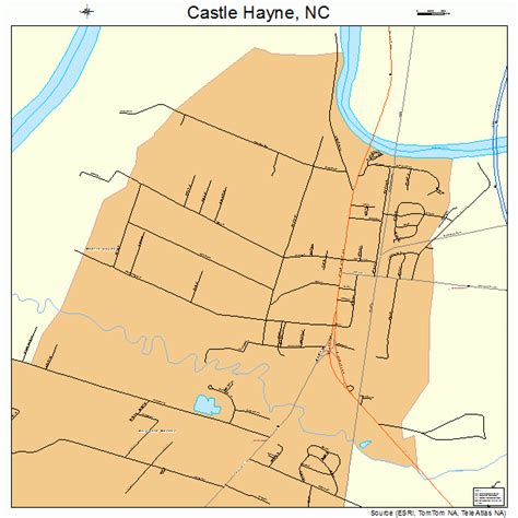 Castle Hayne North Carolina Street Map 3710880