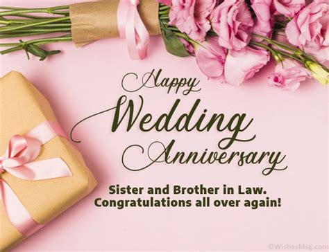 Happy Wedding Anniversary Sister and Brother in Law