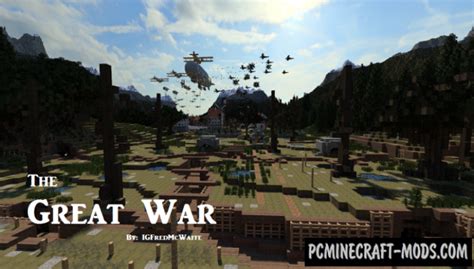 The Great War - City, 3D Art Map For Minecraft 1.20.4, 1.20.2 | PC Java Mods