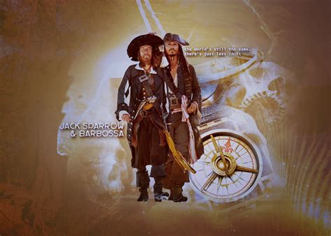 Jack Sparrow and Barbossa by wherestherain on DeviantArt