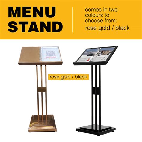 Fancy MENU Stand | 121signs