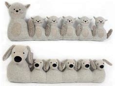 ANIMAL DESIGN GREY FABRIC DRAUGHT DRAFT EXCLUDERS DOOR CUSHION Fabric ...