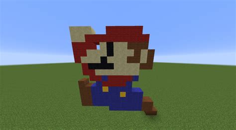 Mario Pixel Art Minecraft Map