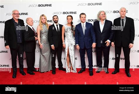 The Cast and Crew of Jason Bourne attending the European premiere of Jason Bourne held at Odeon ...