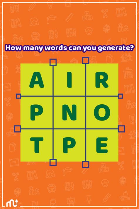 How many words can you generate? #brainteasers 🧠 | Brain teasers for ...