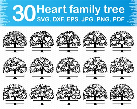 Paper, Party & Kids Materials Papercraft Family tree clipart Family reunion svg Custom family ...