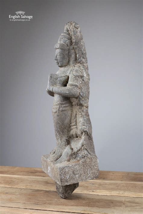 C19th Hindu granite sculpture of fishtail God