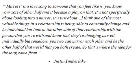 "Mirrors" by Justin Timberlake - Song Meanings and Facts