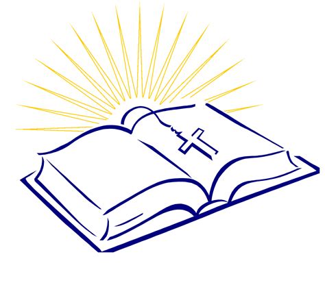 Bible with rays | Logotipos