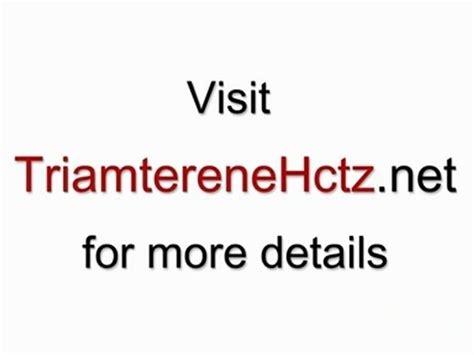 Triamterene hctz: Triamterene Hctz 37.5 25 side effects - video Dailymotion