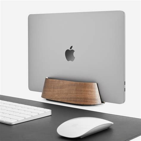 Wood Vertical Laptop Stand in Black Walnut or Maple | HumanCentric | Reviews on Judge.me