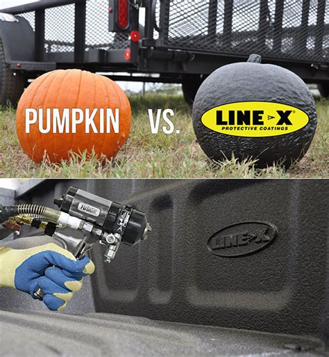 Line-X Coating Makes Nearly Anything Indestructible, Including Pumpkins - TechEBlog