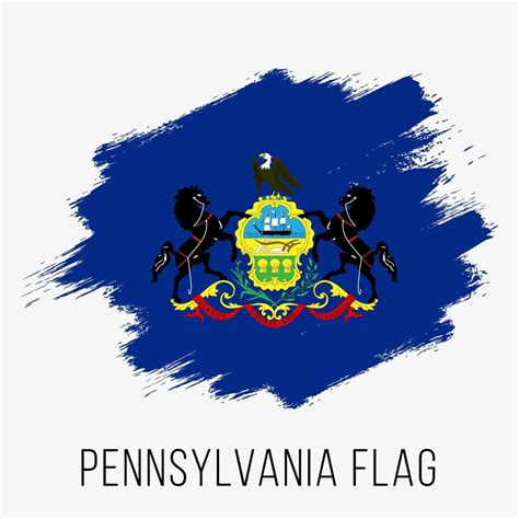 USA State Pennsylvania Grunge Vector Flag Design Template 18811280 Vector Art at Vecteezy