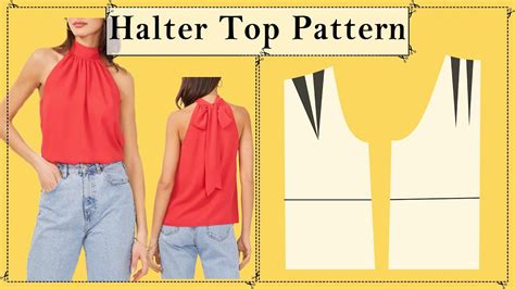 DIY- Halter Top Pattern| Sewing Pattern - YouTube