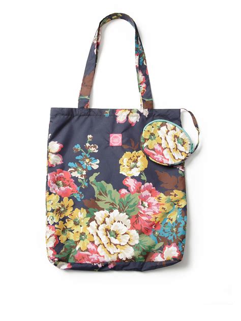 Joules Joules Floral Eco Bag in Blue (navy) | Lyst