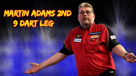 MARTIN ADAMS 2ND PERFECT 9 DART LEG | ONLINE DARTS LIVE LEAGUE - YouTube