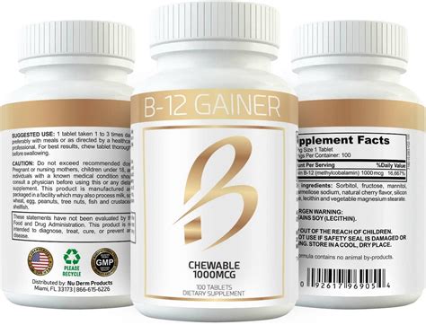 Fast Weight Gain with B-12 Chewable Weight Gainer - Boost Appetite & Gain Mass Quickly for Men ...