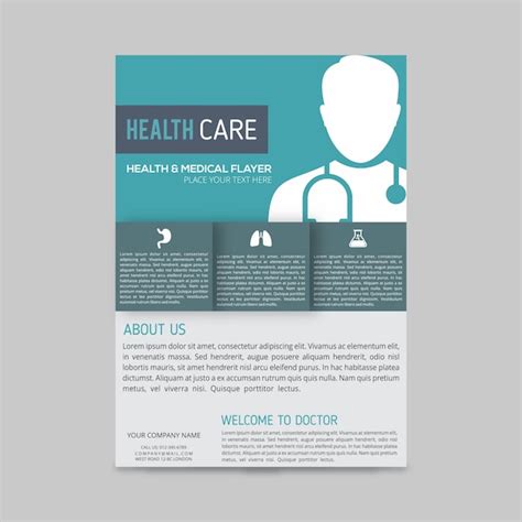 Free Vector | Modern medical brochure template