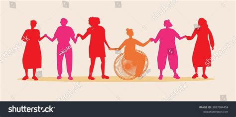 Silhouettes Woman Holding Hands Silhouette Vector Stock Vector (Royalty ...