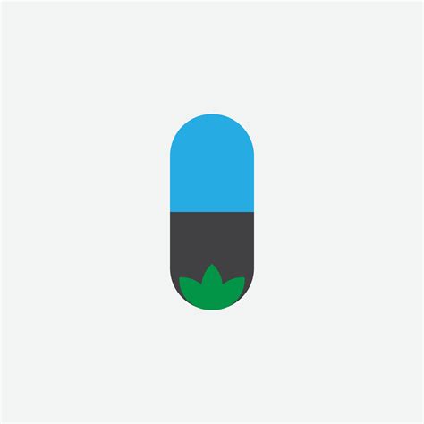 elegant organic capsule logo icon. 23902358 Vector Art at Vecteezy