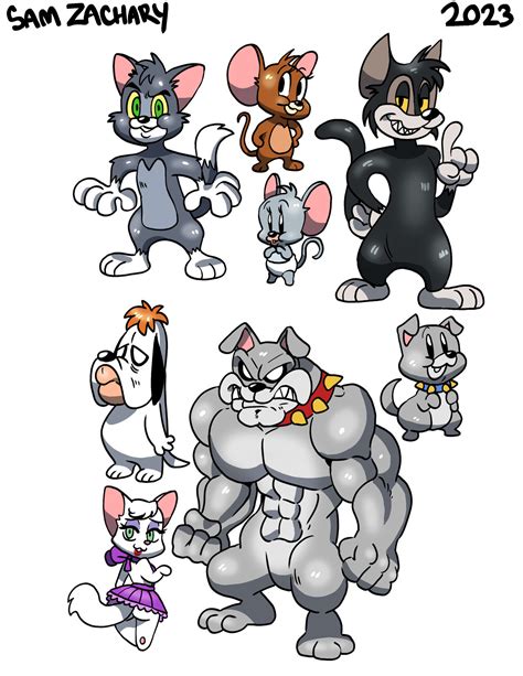 Tom Jerry Characters by SamZacharyArts on DeviantArt