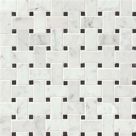 This classic mosaic that's popularly used on bathroom floors and kitchen backsplashes, is ...