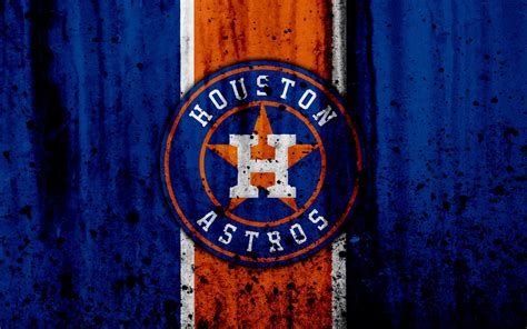 Download Logo Baseball MLB Houston Astros Sports 4k Ultra HD Wallpaper