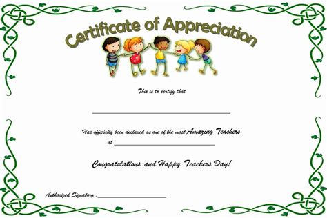 Stunning Teacher Appreciation Certificate Templates – Sparklingstemware