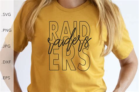 Raiders Stacked and Cursive Mascot Graphic by studio8586 · Creative Fabrica