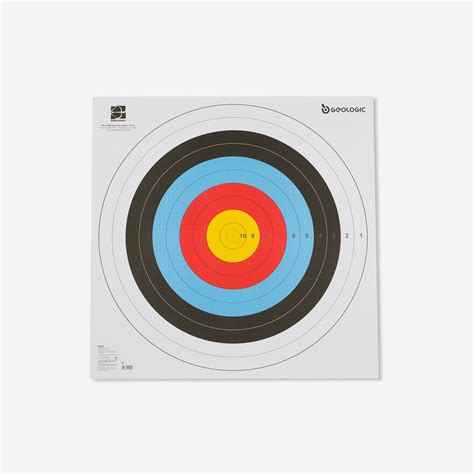 5 Archery Target Faces 80x80 cm Geologic - Decathlon