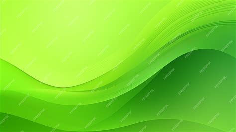 Premium AI Image | A green abstract wave background