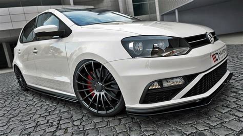 FRONT SPLITTER v.2 VW POLO MK5 GTI (FACELIFT) Gloss Black | Our Offer \ Volkswagen \ Polo GTI ...