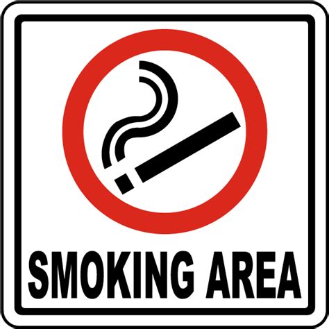 Prohibited Smoking Area Sign by SafetySign.com - J3725