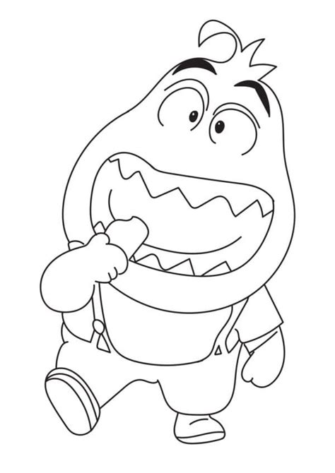 Mr. Piranha - Coloring Pages