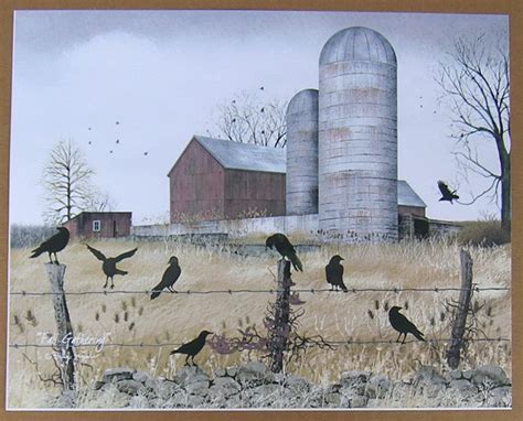 Billy Jacobs Fall Gathering Unframed Country Primitive Picture Print Home Decor | Art pictures ...