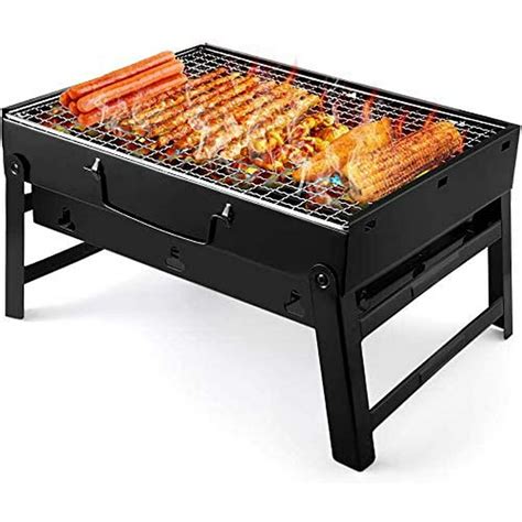 Charcoal Grills Barbecue Portable BBQ Stainless Steel Folding Grill ...