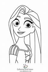 Rapunzel Coloring Pages FREE 2025  Coloring And Learn sketch template
