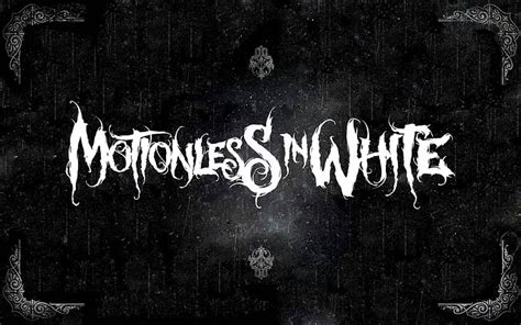 HD wallpaper: Motionless In White, Metalcore, band logo, text, western script | Wallpaper Flare