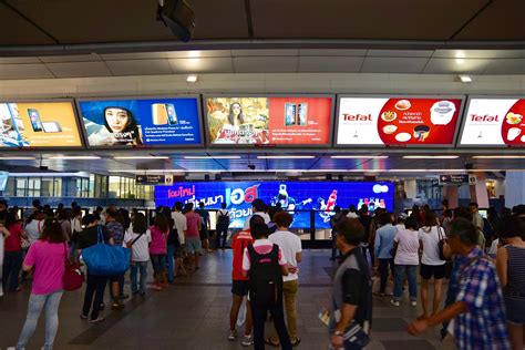 BTS Skytrain Central station with lots of people waiting f… | Flickr