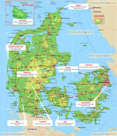 Copenhagen Denmark Map Europe