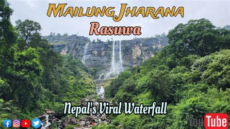 Ride To Mailung Waterfall | Bhange Jharana | Rasuwa | Nepal's Viral ...