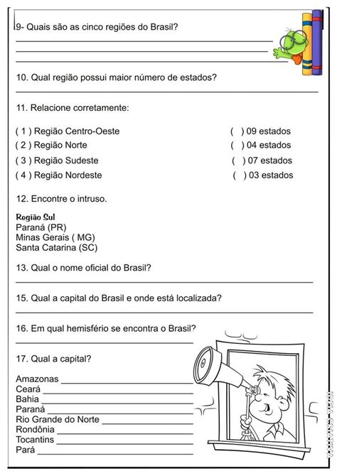 Pin de Ana Claudia Silva em Geografia | Atividades de geografia, Prova ...