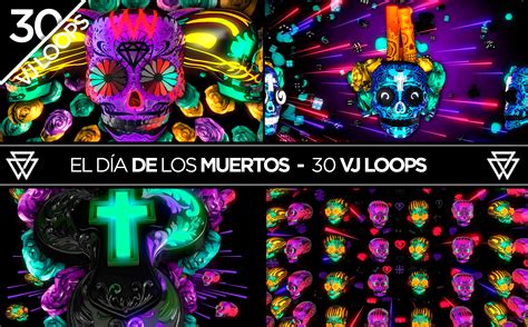 Halloween “El Día de los Muertos” 30 VJ Loops | Volumetricks